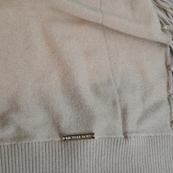 Michael Kors fringe cowl neck poncho sweater Large - Picture 7 of 12